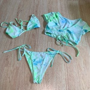 Tie dye bikini never worn